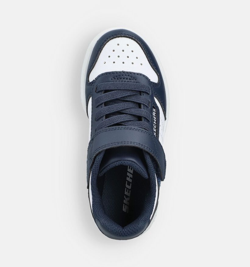 Skechers Quick Street Donkerblauwe Sneakers voor jongens (366437)