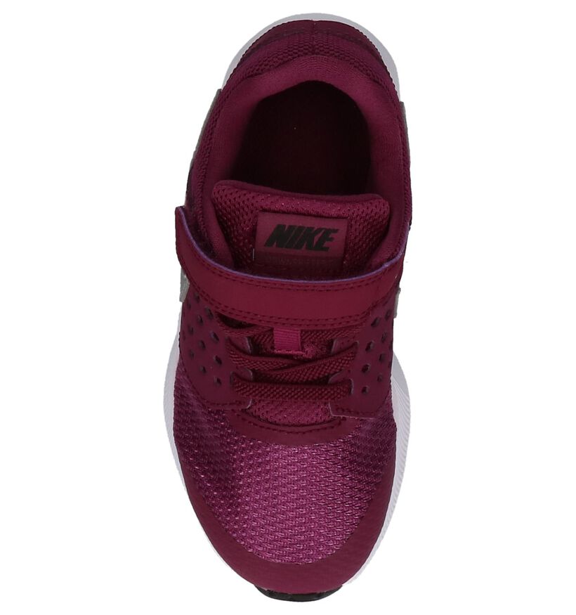 Nike Downshifter 7 Sneakers Paars met Elastiek/Velcro in stof (205809)