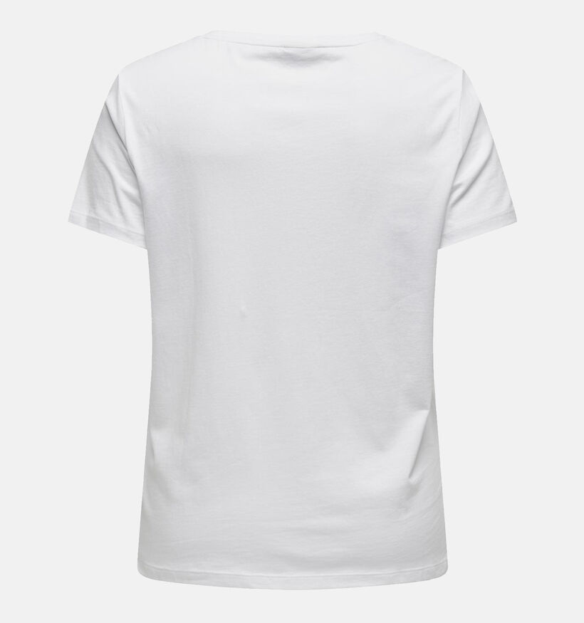 ONLY Carmakoma Elicia T-shirt en Blanc pour femmes (348044)