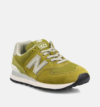 New Balance 574 Low Baskets Beige/Medusa Green