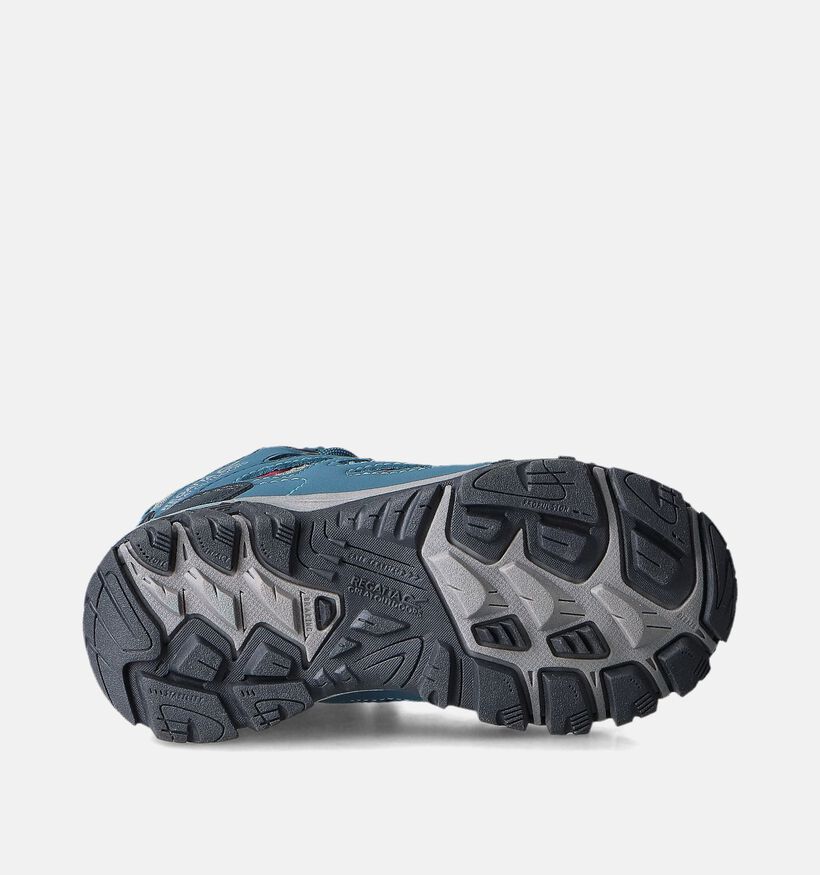 Regatta Holcombe Mid Jnr Turquoise Wandelschoenen voor meisjes (361298) - geschikt voor steunzolen