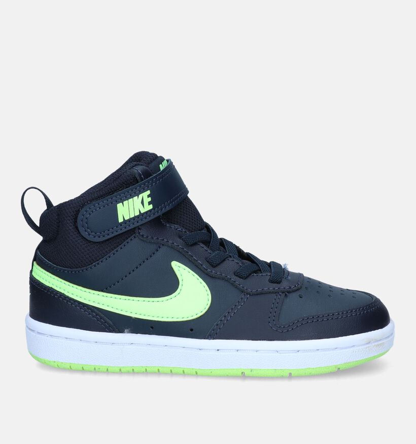 Nike Court Borough Mid 2 PS Blauwe Sneakers voor jongens, meisjes (332214)