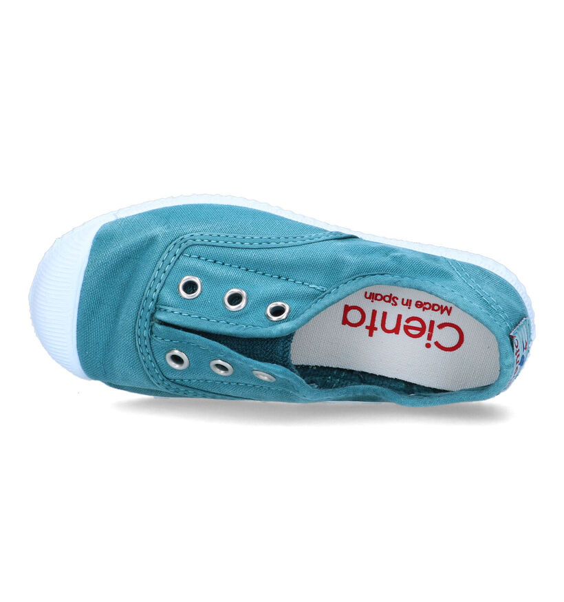 Cienta Slip-ons en Vert pour filles, garçons (324051) - pour semelles orthopédiques