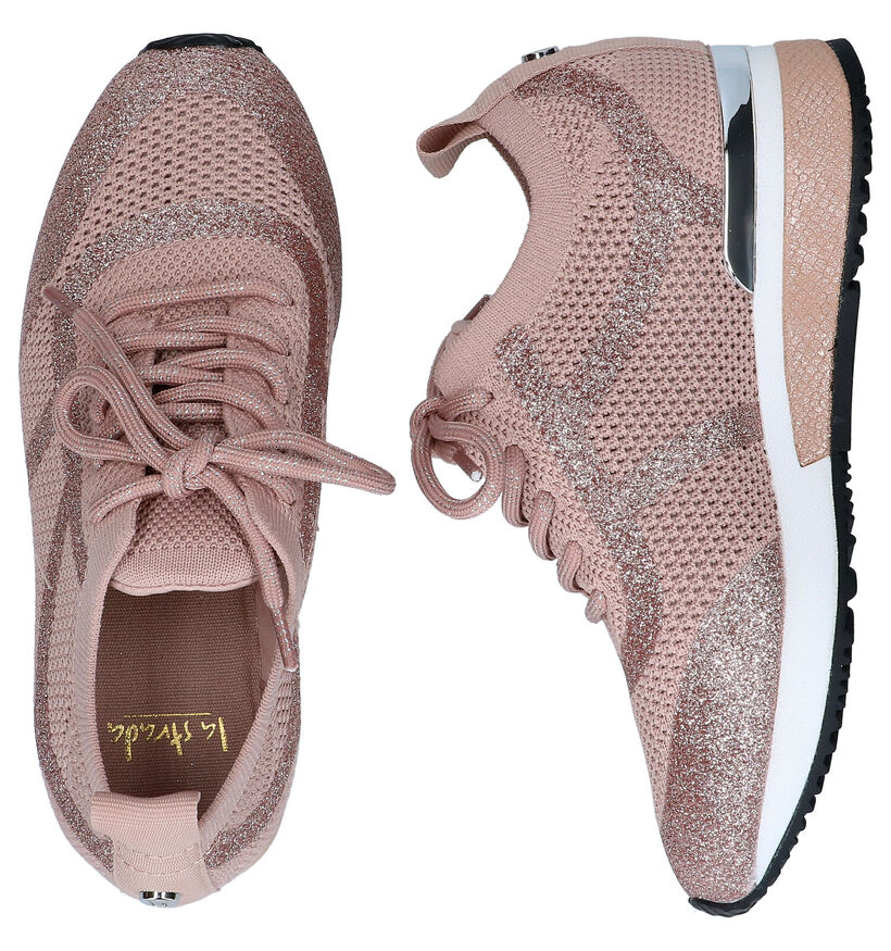 La Strrada Chaussures à Lacets en Rose pour filles (289328)