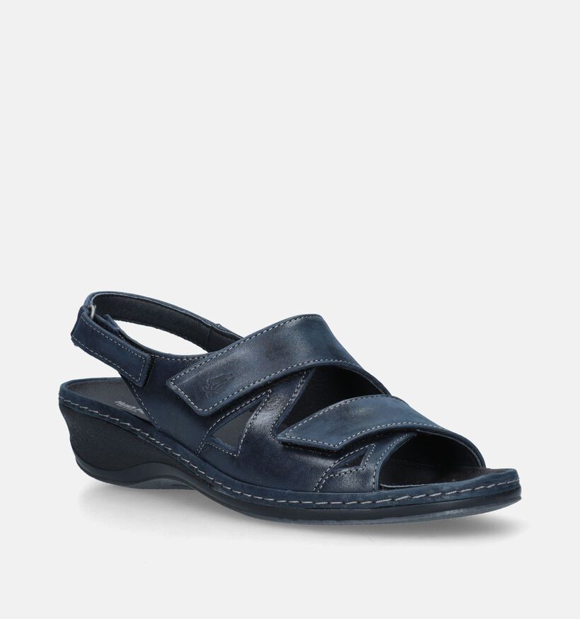 Hush Puppies Rigao Blauwe Sandalen Voor Steunzolen voor dames (340160) - geschikt voor steunzolen