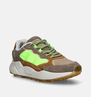Scotch & Soda Sneakers Beige/Cognac/Rood
