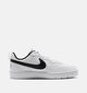 Nike Court Borough Low 2 Witte/Zwarte Sneakers voor jongens (380741)