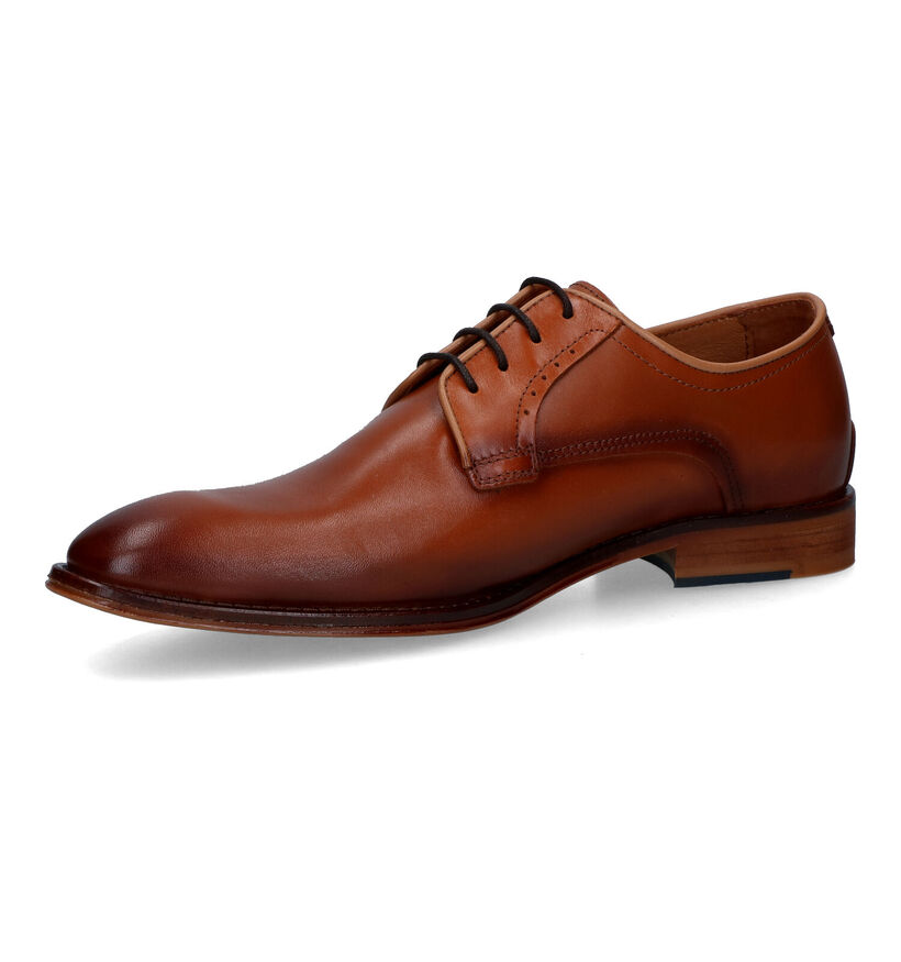 Via Borgo Cognac Geklede Veterschoenen voor heren (317301)