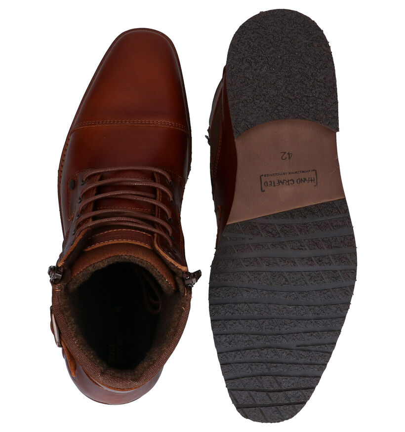 Bullboxer Cognac Geklede Hoge Schoenen in stof (279117)