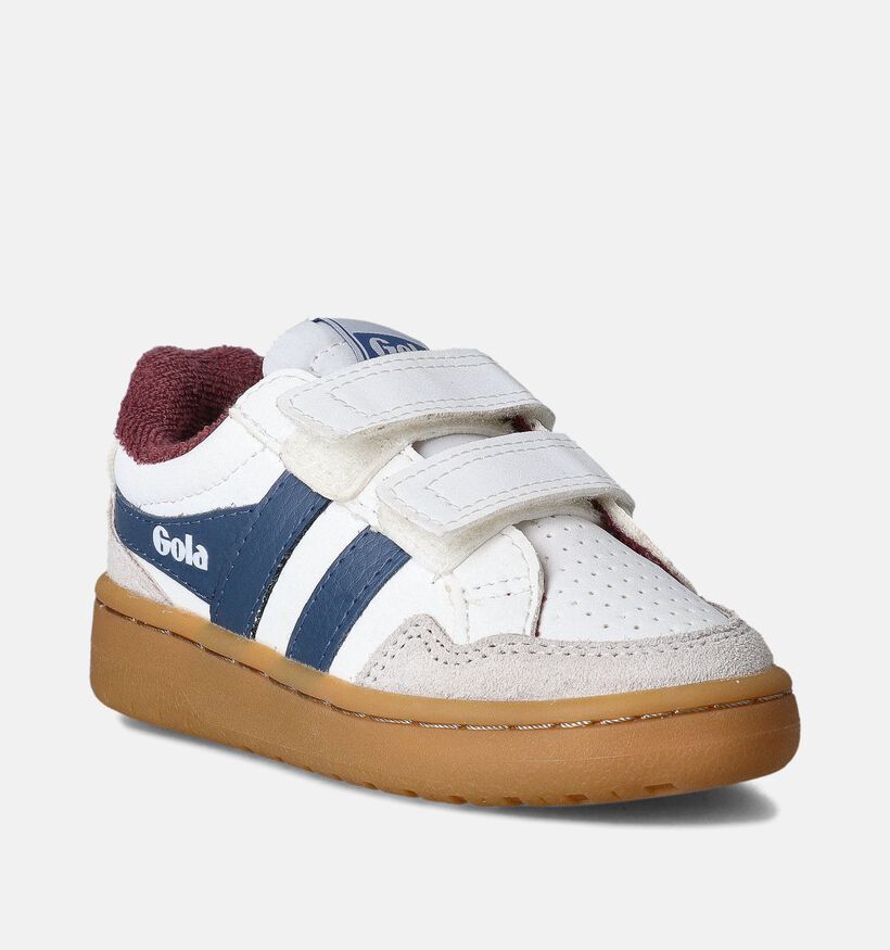Gola Eagle Strap Chaussures à scratch en Blanc pour garçons (365535) - pour semelles orthopédiques