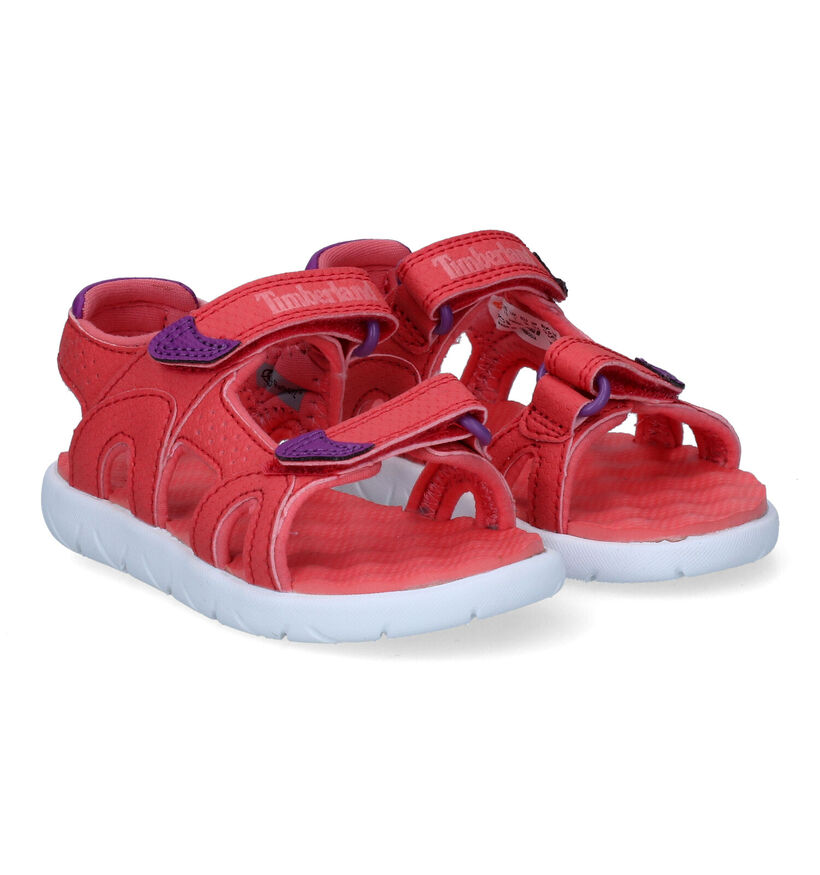 Timberland Perkins Row 2Strap Sandales en Rosé pour filles (305840)