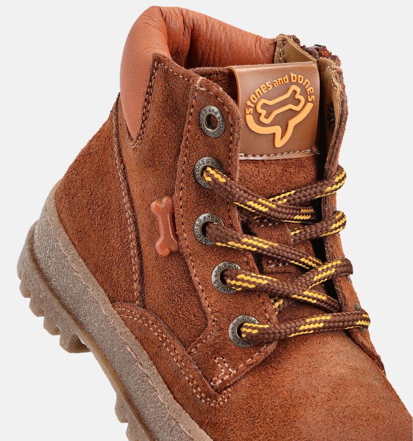 STONES AND BONES Boogy Cognac Boots voor jongens (361998) - geschikt voor steunzolen