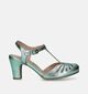Rock n' Dot Sandales avec talon en Vert pour femmes (341231)