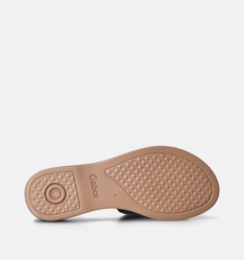 Gabor Zwarte Leren Slippers voor dames (355019)