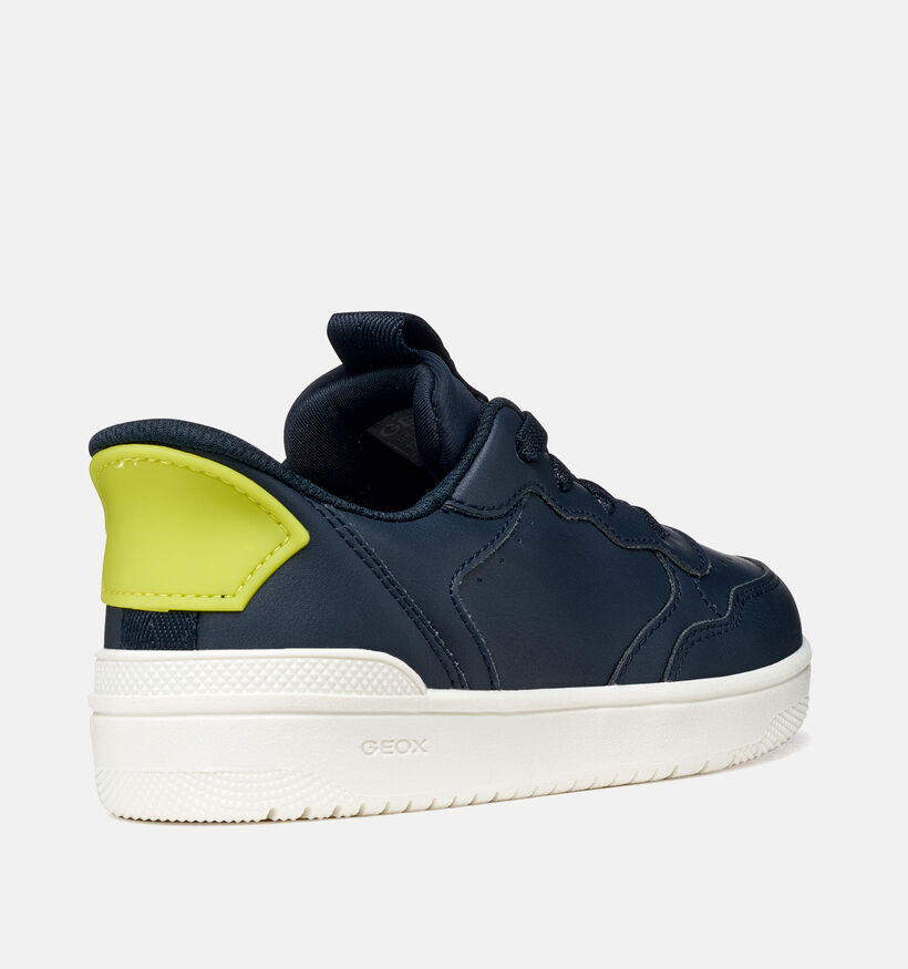 Geox Baskets basses en Bleu fonc&eacute; pour gar&ccedil;ons (370146) - pour semelles orthop&eacute;diques