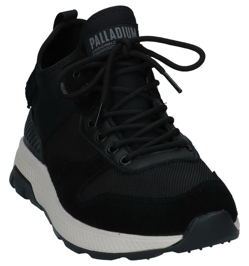 Zwarte Lage Sneakers Palladium Axeon Army R in stof (225419)