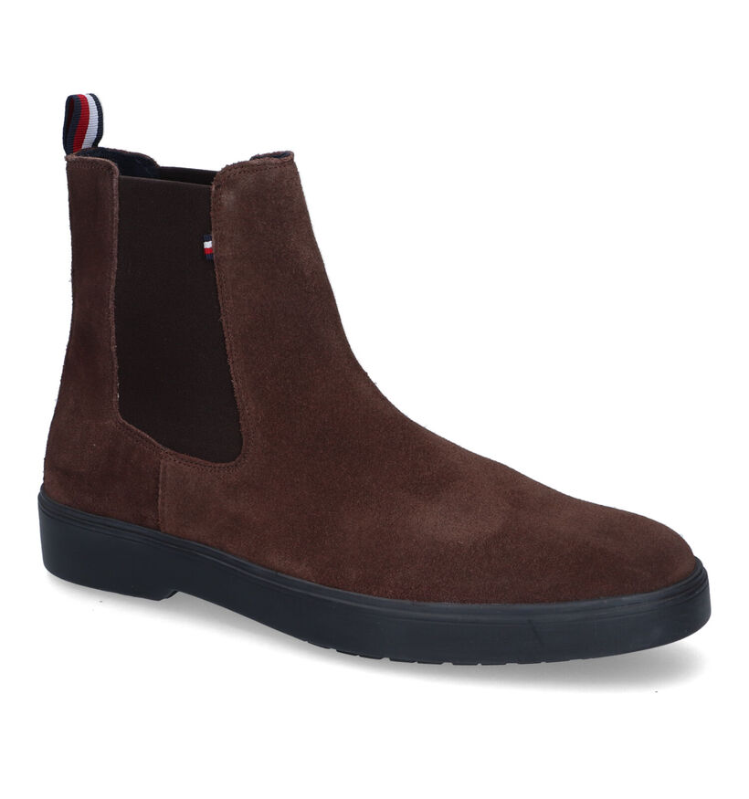 Tommy Hilfiger Classic Chelsea Boots en Brun en daim (314264)