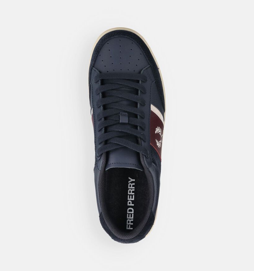 Fred Perry Leather Donkerblauwe Veterschoenen voor heren (368922) - geschikt voor steunzolen