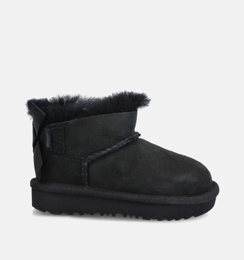 UGG Ultra Mini Bailey Bow Bottes d'hiver en Noir pour filles (377993)