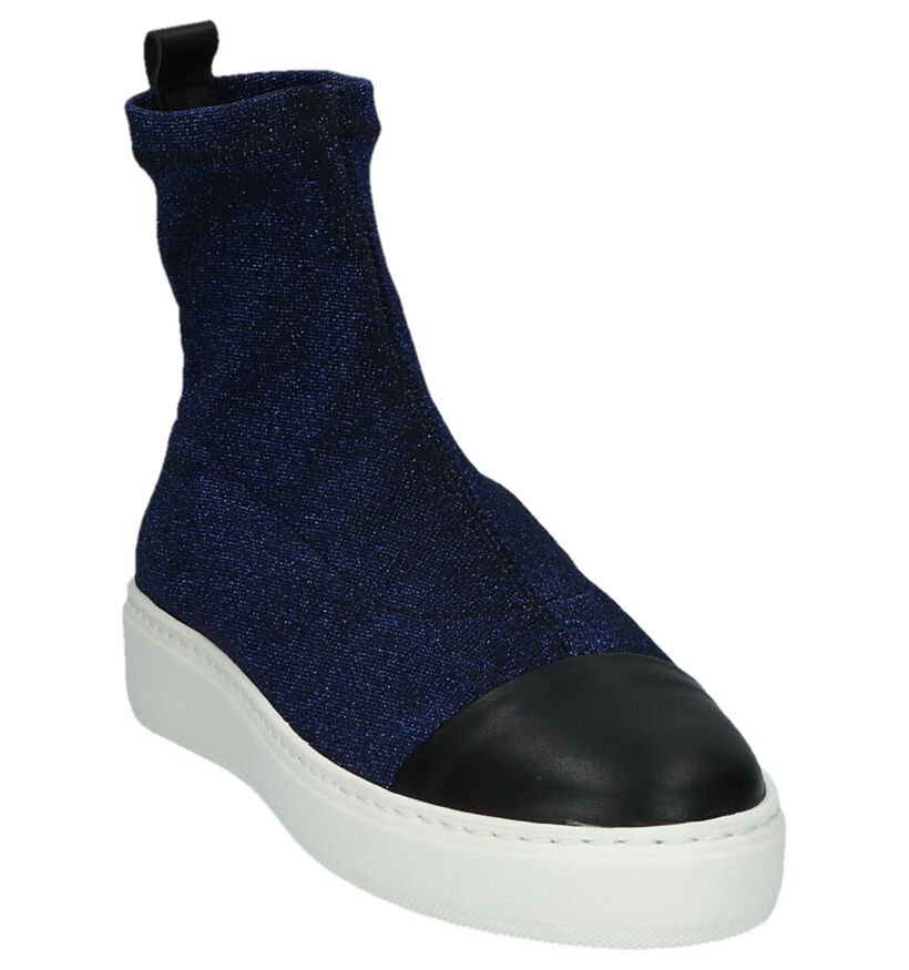 Blauwe Slip-on Sneakers met Glitters March 23 Coco in stof (233569)