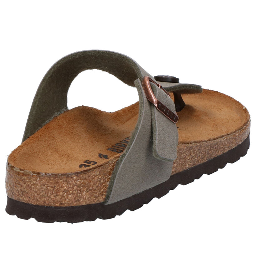 Birkenstock Gizeh Zwarte Teenslippers voor jongens (338075)