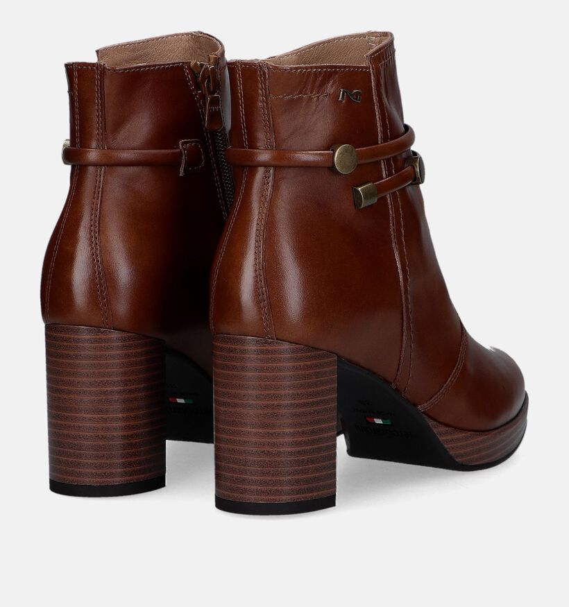 NeroGiardini Bottines à talons en Cognac pour femmes (329936)