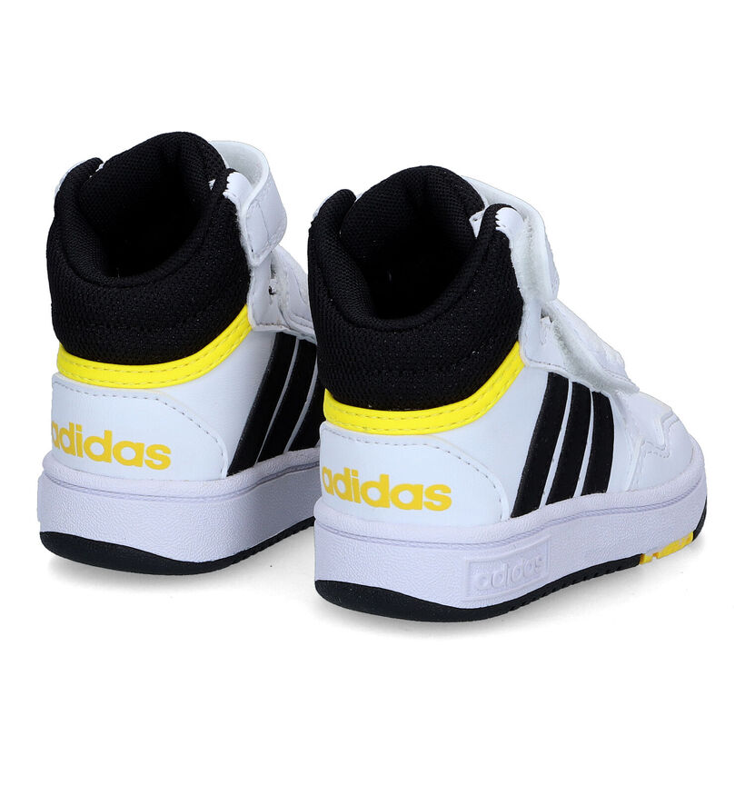 adidas Hoops Mid 3.0 AC Zwarte Sneakers voor jongens, meisjes (332101)