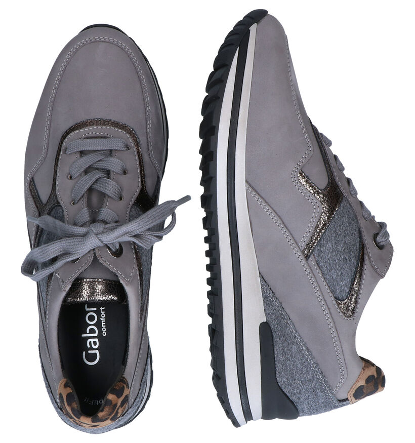 Gabor OptiFit Chaussures à lacets en Gris en nubuck (297429)