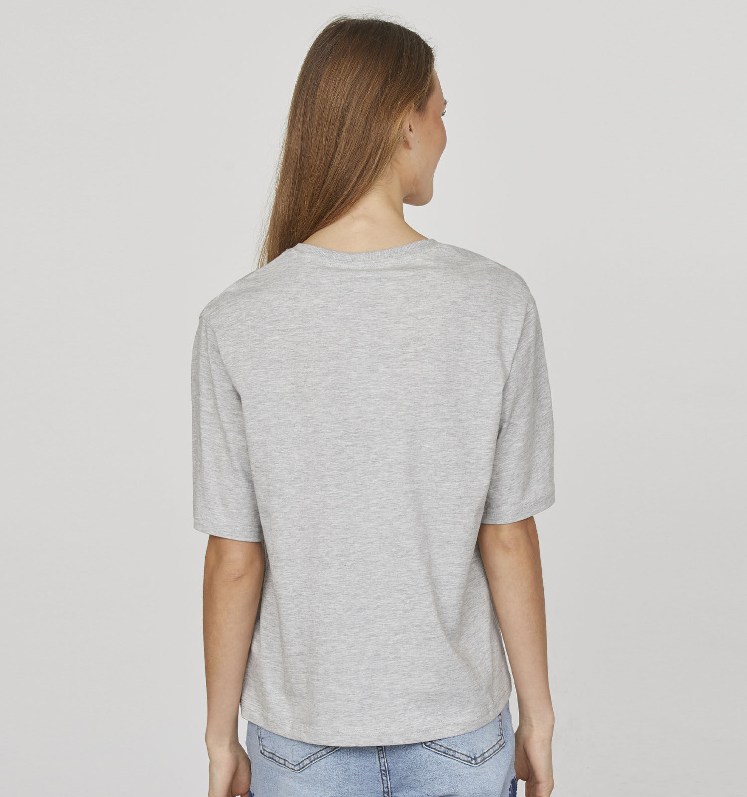 SISTERS POINT Heda Loose Grijze T shirt Dames T shirts Online op TORFS.BE