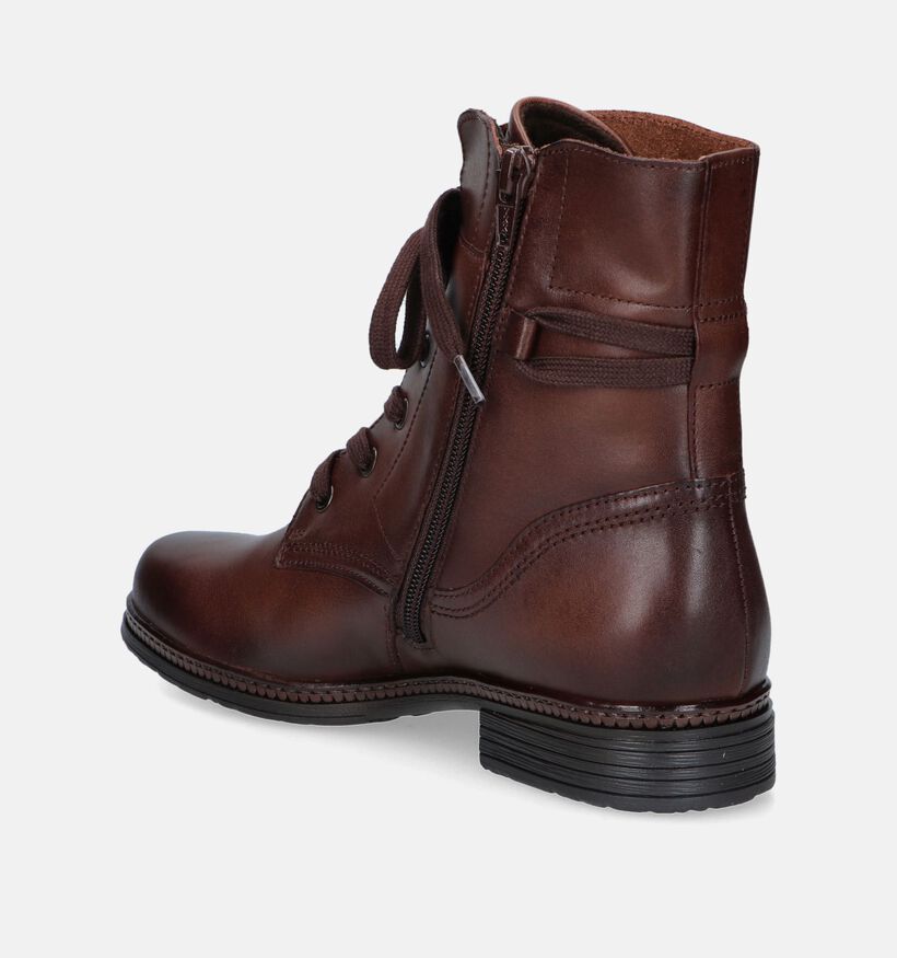 Gabor Best Fitting Bottines en Cognac pour femmes (347099) - pour semelles orthopédiques
