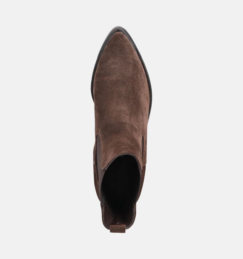 Tamaris Bottines &agrave; talons en Brun fonc&eacute; pour femmes (376629)