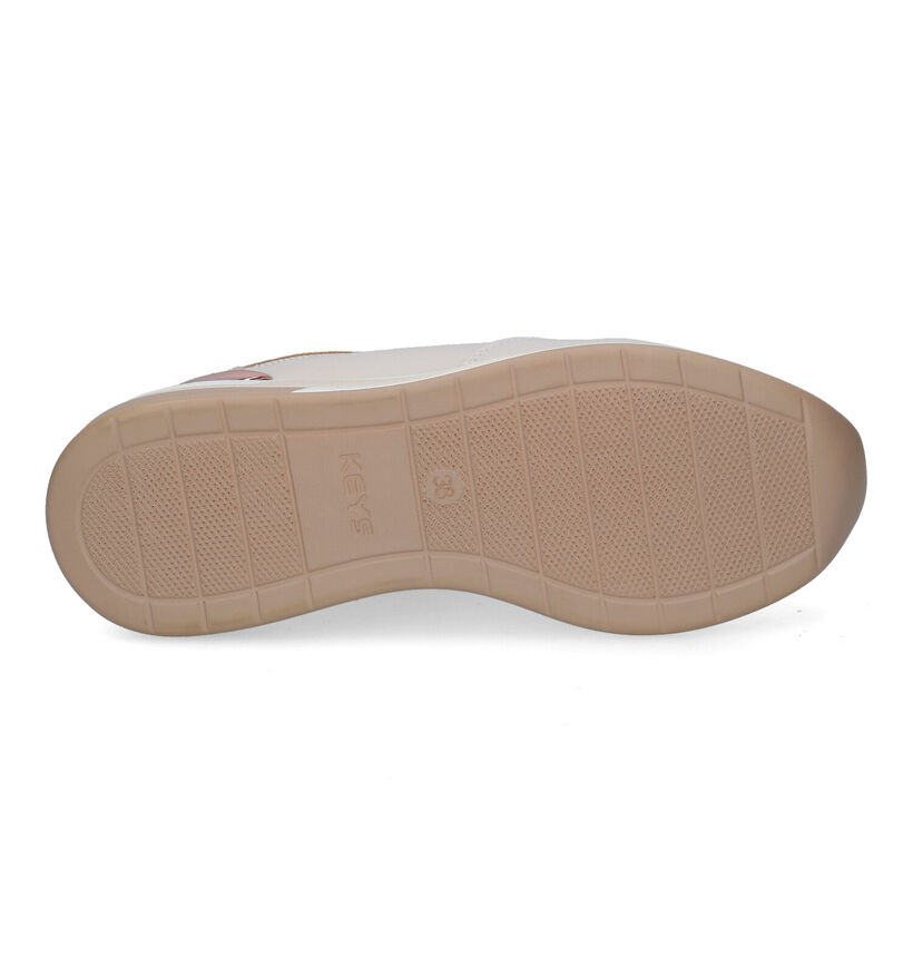 Keys Sky Beige Veterschoenen in kunststof (305101)
