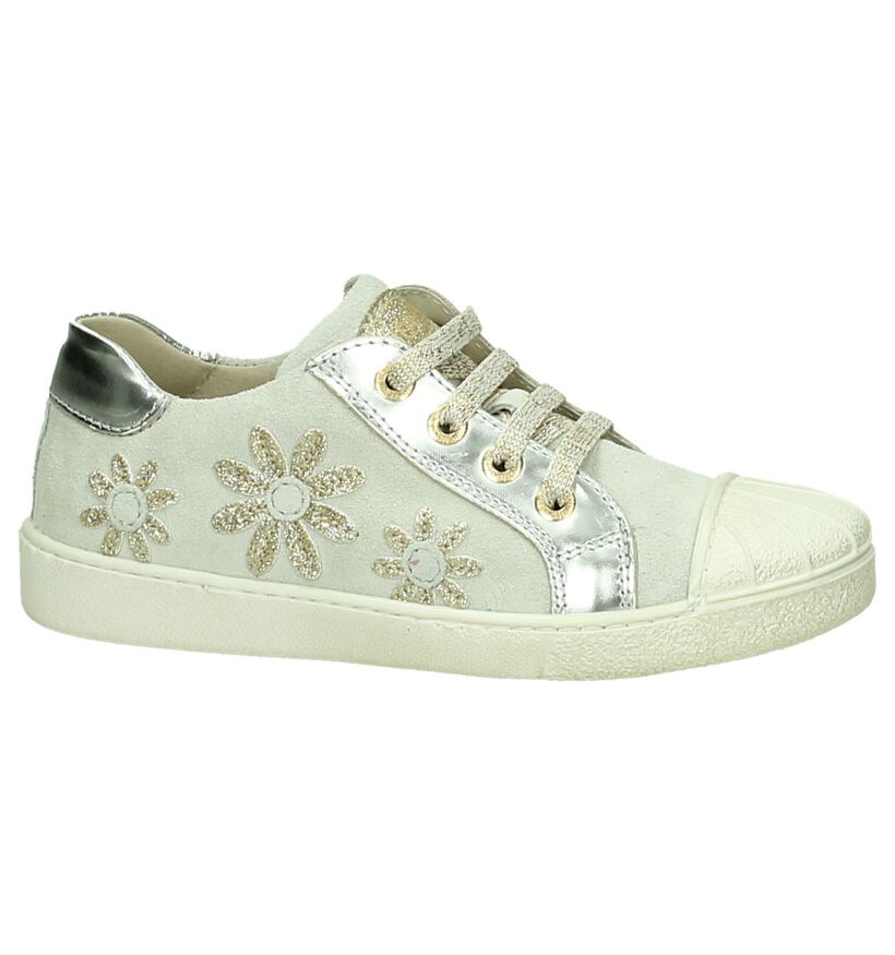 Beige Sneaker met Bloemenprint Lunella in daim (190511)