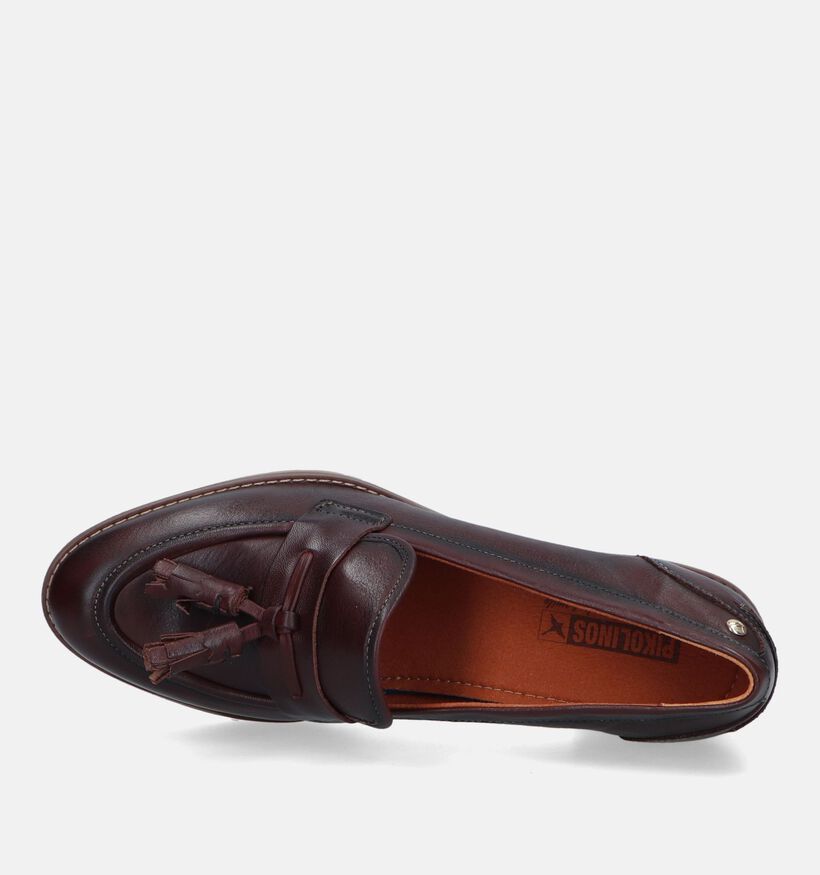 Pikolinos Llanes Cognac Mocassins met hak voor dames (329618)