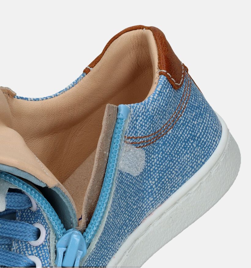 Milo & Mila Blauwe Veterschoenen voor jongens (339999) - geschikt voor steunzolen