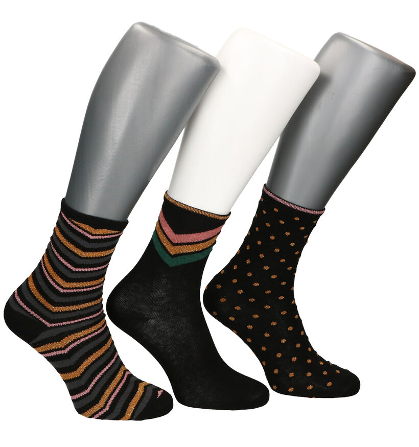 Teckel Socks Chaussettes en Noir - 3 Paire (281314)