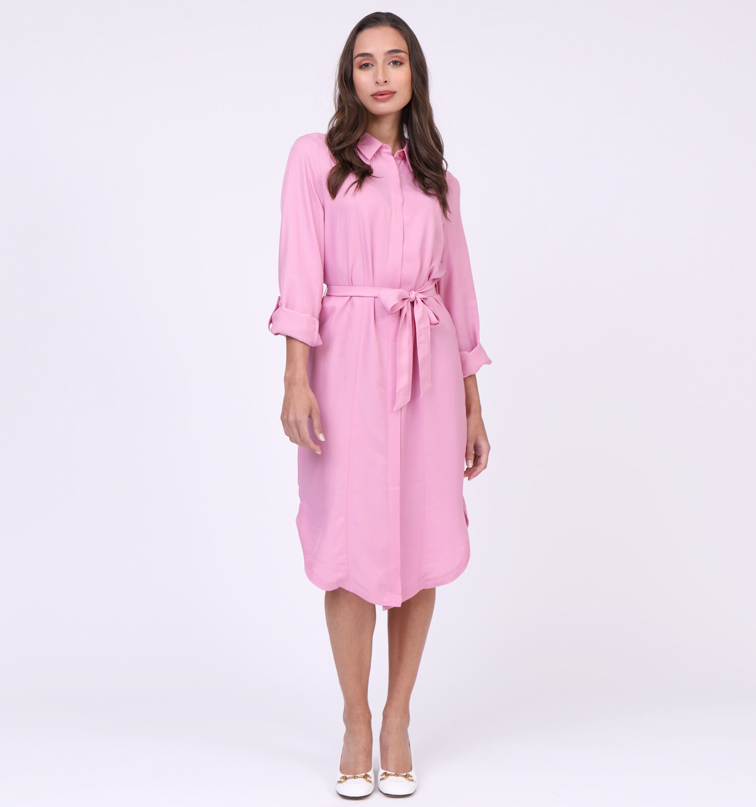 comma Roze Hemdjurk Dames Kleedjes Online op TORFS.BE