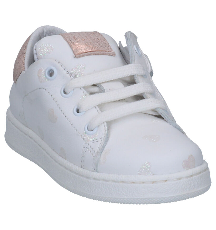 Clic! Baskets basses en Blanc en cuir (270506)