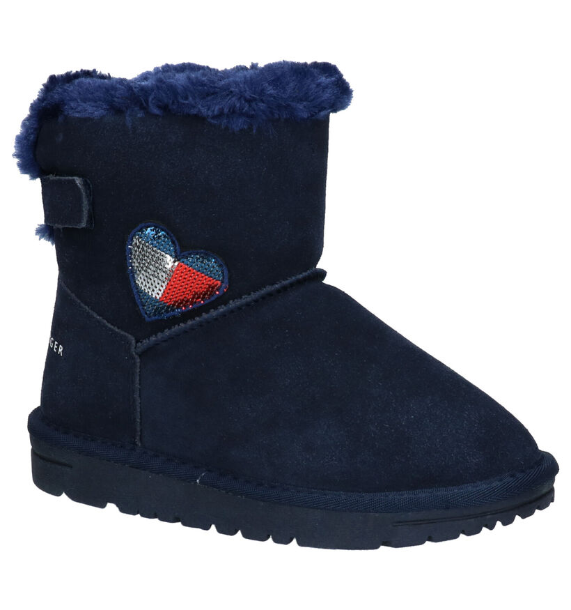 Tommy Hilfiger Blauwe Laarsjes in daim (256956)