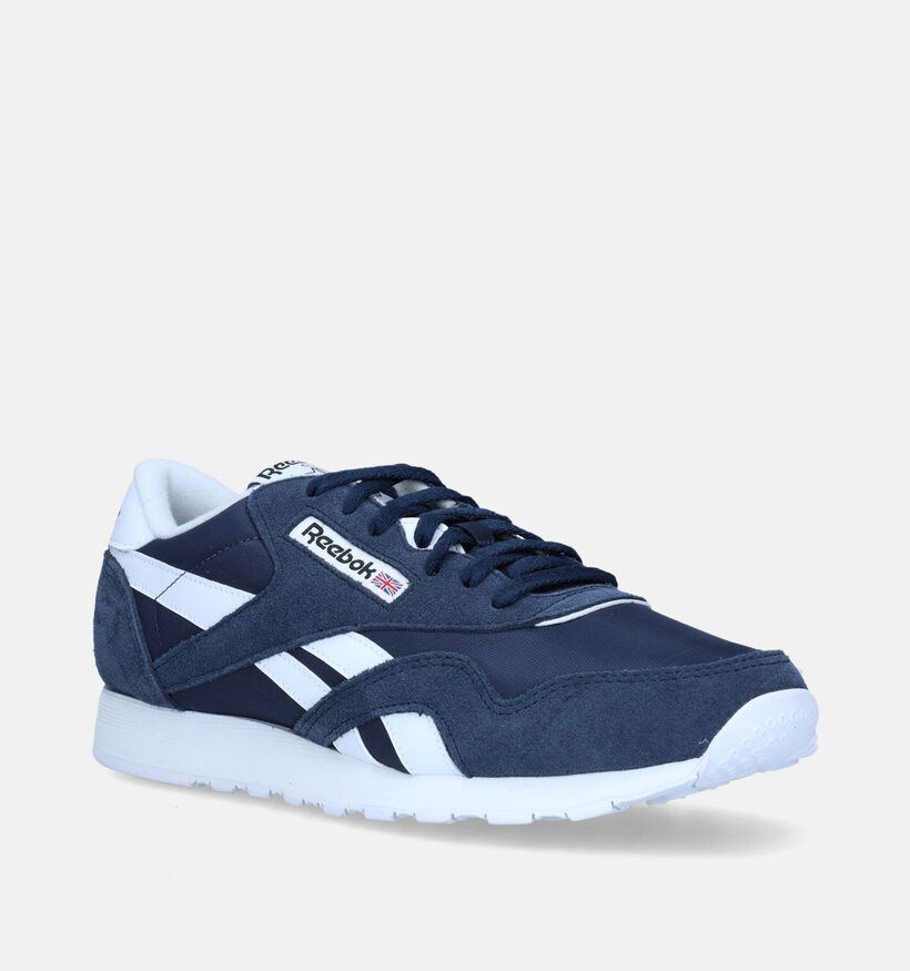 Reebok Classic Nylon Baskets en Bleu pour hommes (335286)