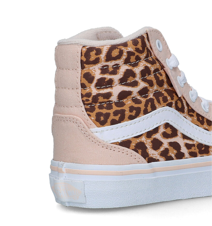 Vans Filmore Hi Baskets de skate en Rose pour filles (321076)
