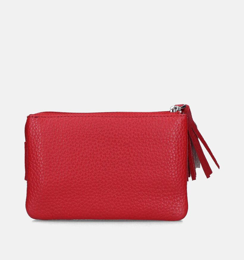 Euro-Leather Porte-monnaie en Rouge pour femmes (341417)