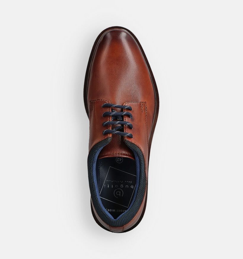 Bugatti Ciriaco Bruine Geklede Veterschoenen voor heren (367312)