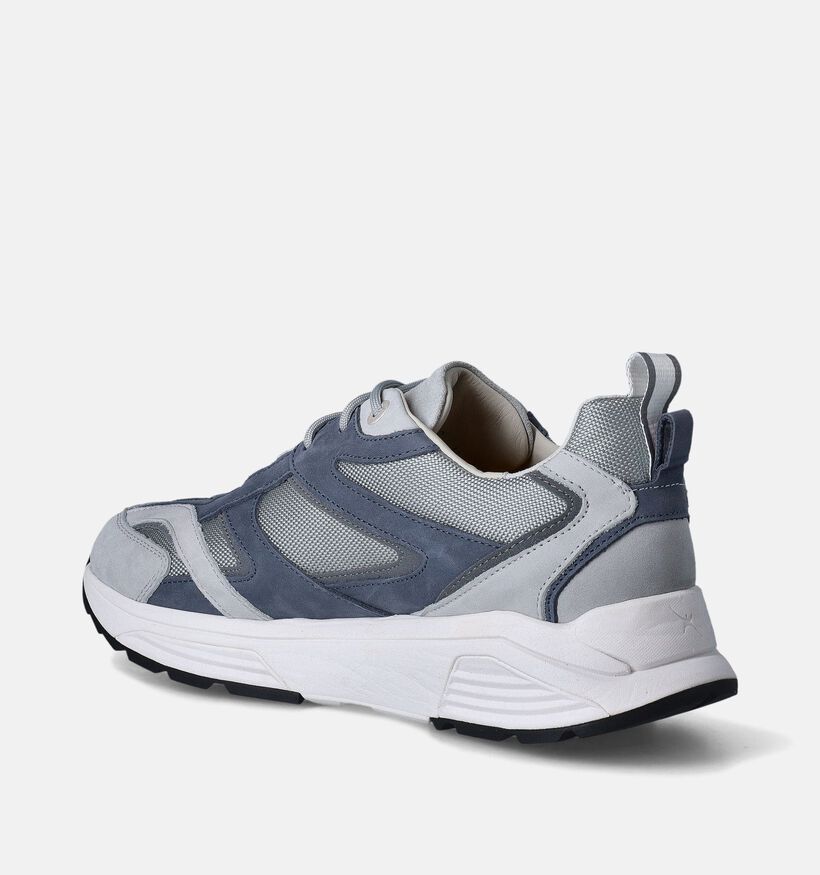 Xsensible Brooklyn Blauwe Veterschoenen voor heren (356532) - geschikt voor steunzolen
