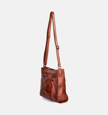 Bear Design Schoudertassen Cognac/Bruin/Rood