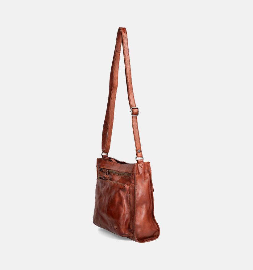 Bear Design Sac &agrave; bandouli&egrave;re en Cognac pour femmes (375838)