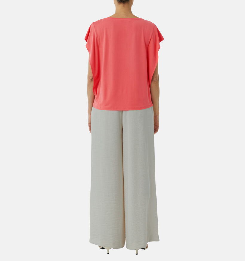 comma Rode T-shirt voor dames (358256)