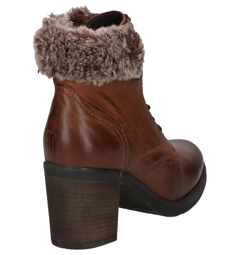 Mario Rossi Bottines à lacets en Cognac en cuir (255177)