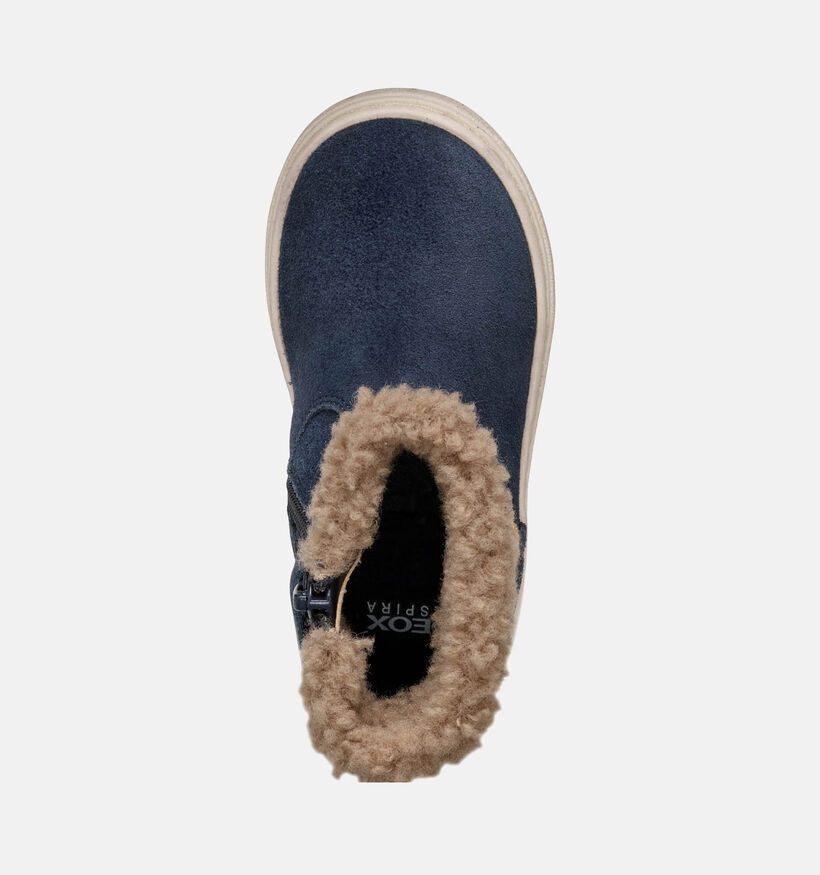 Geox Nashik Boots en Bleu pour filles (345912) - pour semelles orthopédiques