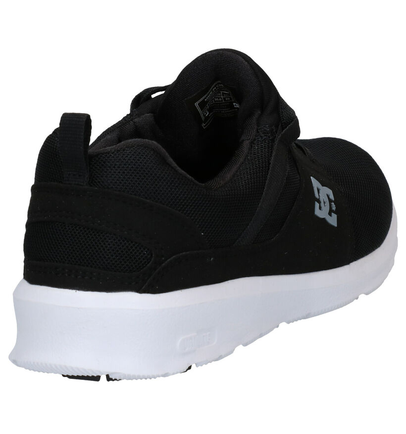 DC Shoes Heathrow Zwarte Sneakers in stof (285617)